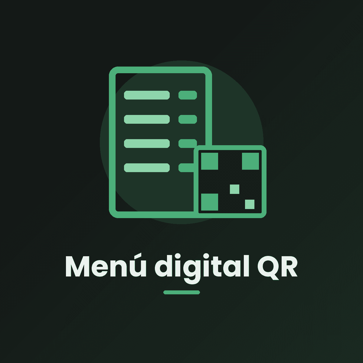 Menú o catálogo digital con QR
